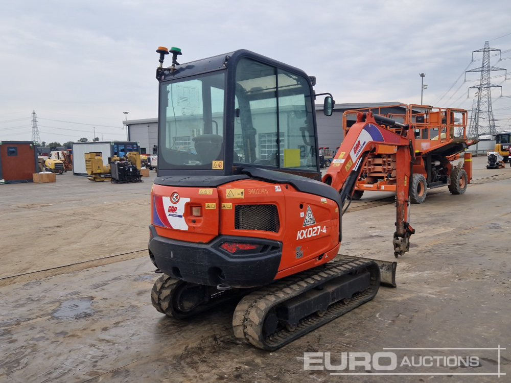 2019 Kubota KX027-4 - Мини багер: снимка 5 2019 Kubota KX027-4 - Мини багер: снимка 5