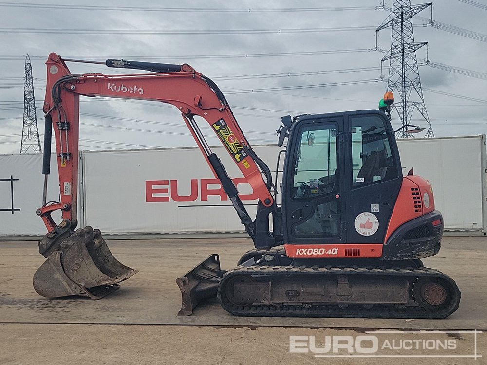 2019 Kubota KX080-4A - Мини багер: снимка 2 2019 Kubota KX080-4A - Мини багер: снимка 2