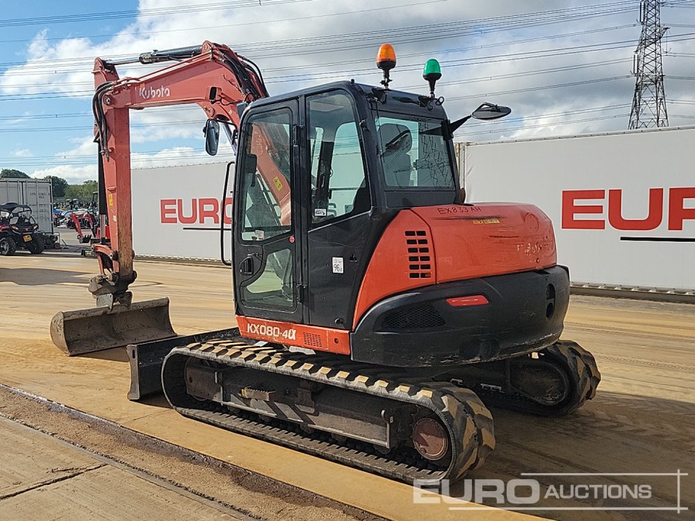 2019 Kubota KX080-4A - Мини багер: снимка 3 2019 Kubota KX080-4A - Мини багер: снимка 3