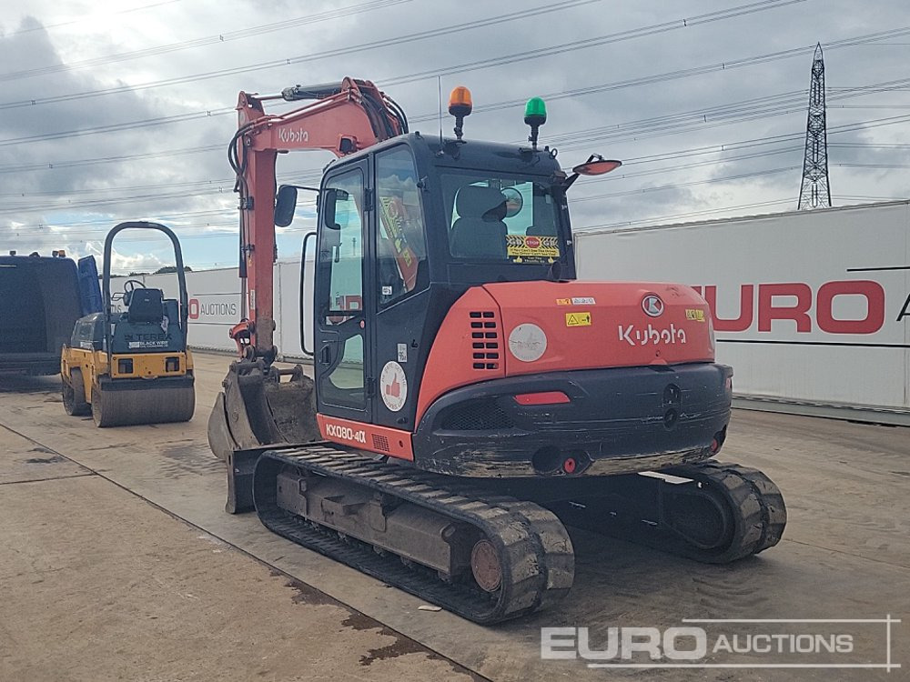 2019 Kubota KX080-4A - Мини багер: снимка 3 2019 Kubota KX080-4A - Мини багер: снимка 3