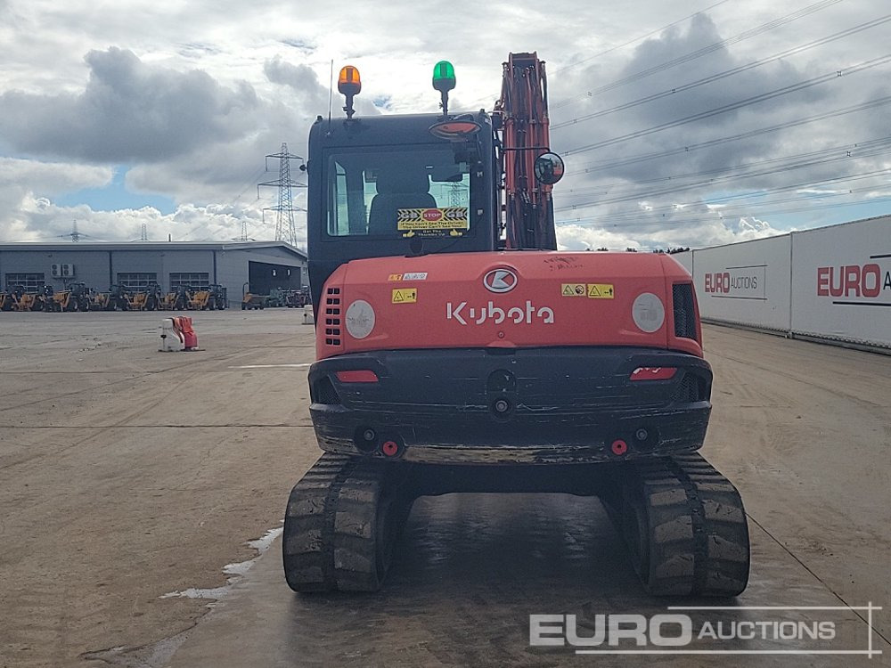 2019 Kubota KX080-4A - Мини багер: снимка 4 2019 Kubota KX080-4A - Мини багер: снимка 4