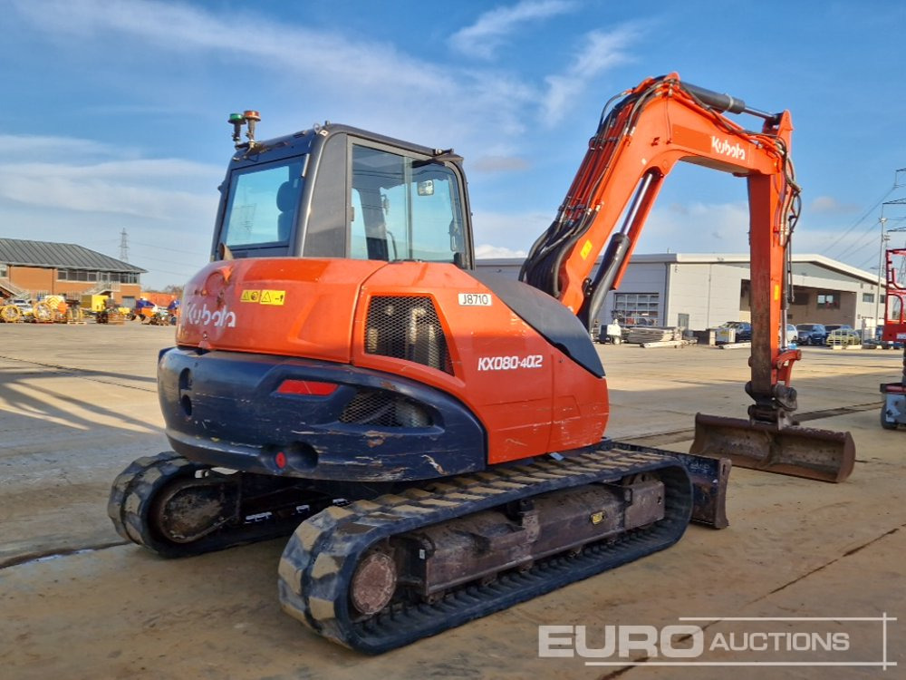 2019 Kubota KX080-4A2 - Мини багер: снимка 5 2019 Kubota KX080-4A2 - Мини багер: снимка 5