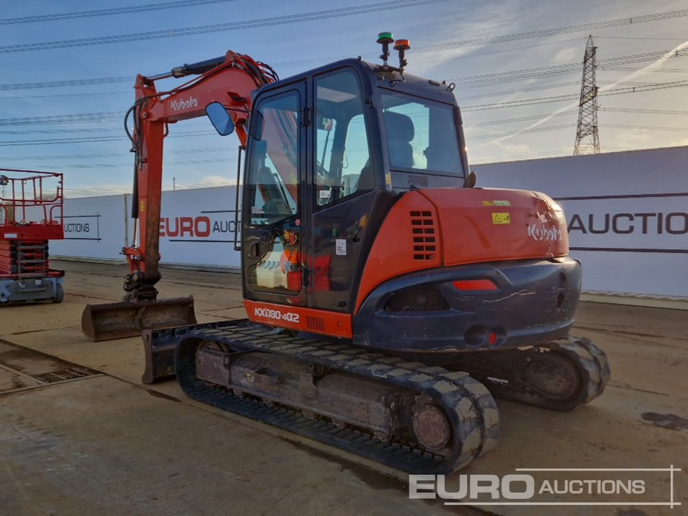 2019 Kubota KX080-4A2 - Мини багер: снимка 3 2019 Kubota KX080-4A2 - Мини багер: снимка 3