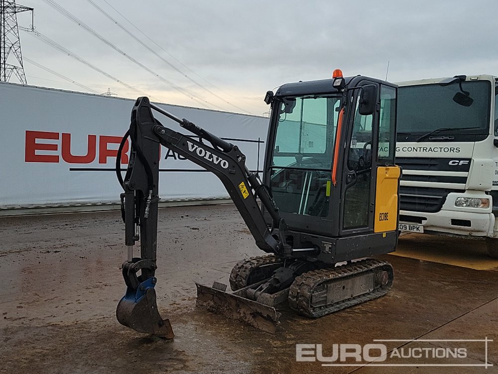 2019 Volvo EC18E - Мини багер: снимка 1 2019 Volvo EC18E - Мини багер: снимка 1
