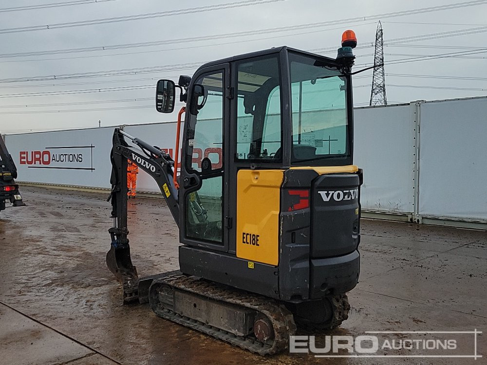 2019 Volvo EC18E - Мини багер: снимка 3 2019 Volvo EC18E - Мини багер: снимка 3