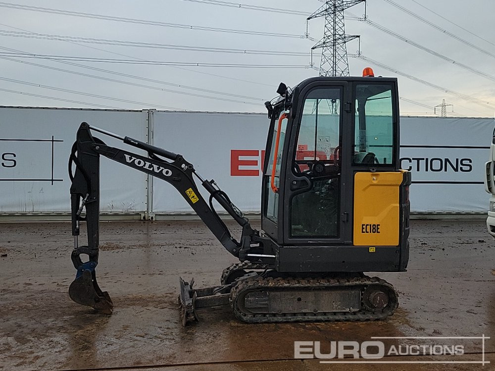 2019 Volvo EC18E - Мини багер: снимка 2 2019 Volvo EC18E - Мини багер: снимка 2