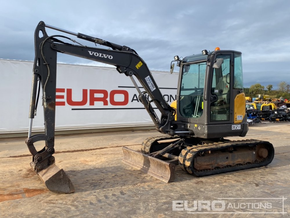 2019 Volvo ECR50D - Мини багер: снимка 1 2019 Volvo ECR50D - Мини багер: снимка 1