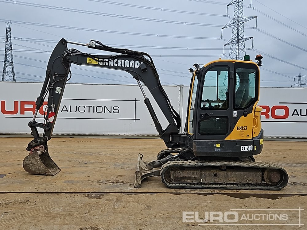2019 Volvo ECR58D - Мини багер: снимка 2 2019 Volvo ECR58D - Мини багер: снимка 2