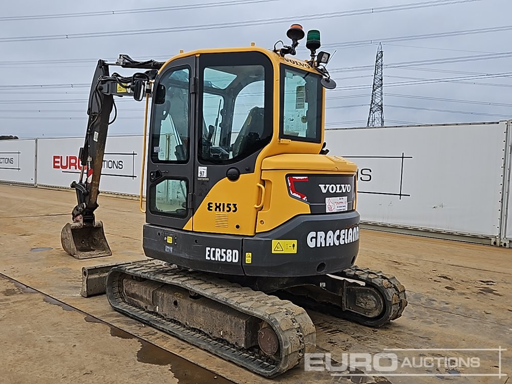 2019 Volvo ECR58D - Мини багер: снимка 3 2019 Volvo ECR58D - Мини багер: снимка 3