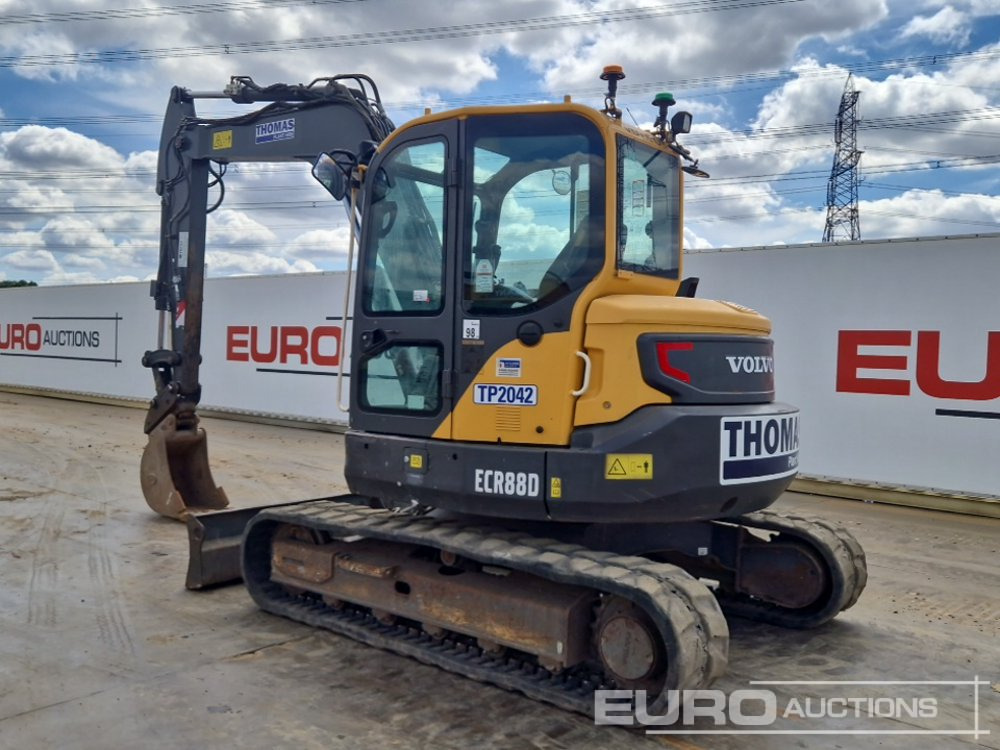 2019 Volvo ECR88D - Мини багер: снимка 3 2019 Volvo ECR88D - Мини багер: снимка 3