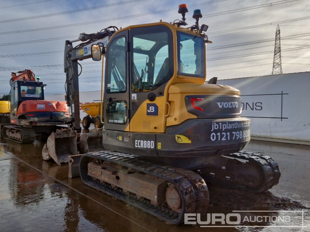 2019 Volvo ECR88D - Мини багер: снимка 3 2019 Volvo ECR88D - Мини багер: снимка 3