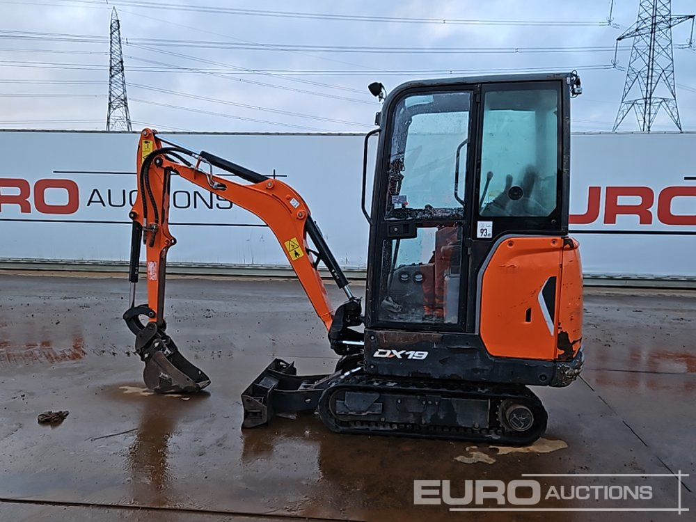 2020 Doosan DX19 - Мини багер: снимка 2 2020 Doosan DX19 - Мини багер: снимка 2