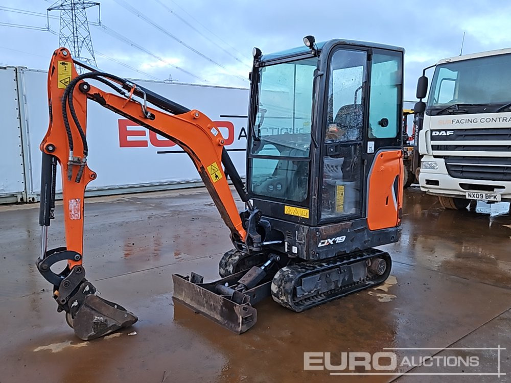 2020 Doosan DX19 - Мини багер: снимка 1 2020 Doosan DX19 - Мини багер: снимка 1