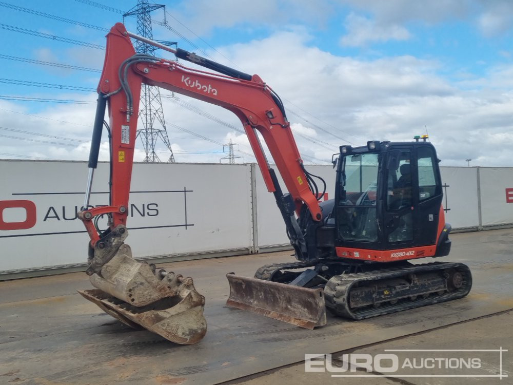 2020 Kubota KX080-4A2 - Мини багер: снимка 1 2020 Kubota KX080-4A2 - Мини багер: снимка 1