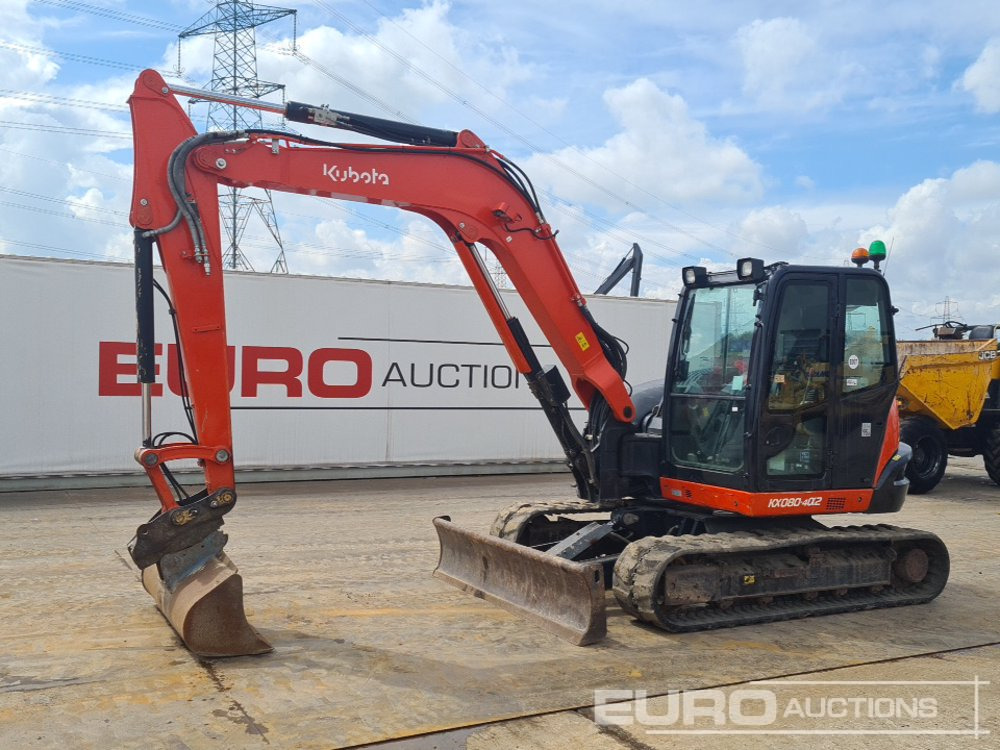 2020 Kubota KX080-4A2 - Мини багер: снимка 1 2020 Kubota KX080-4A2 - Мини багер: снимка 1