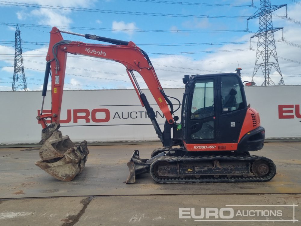 2020 Kubota KX080-4A2 - Мини багер: снимка 2 2020 Kubota KX080-4A2 - Мини багер: снимка 2