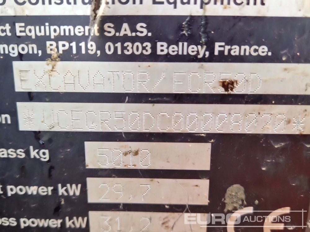 Мини багер 2020 Volvo ECR50D: снимка 49 Мини багер 2020 Volvo ECR50D: снимка 49