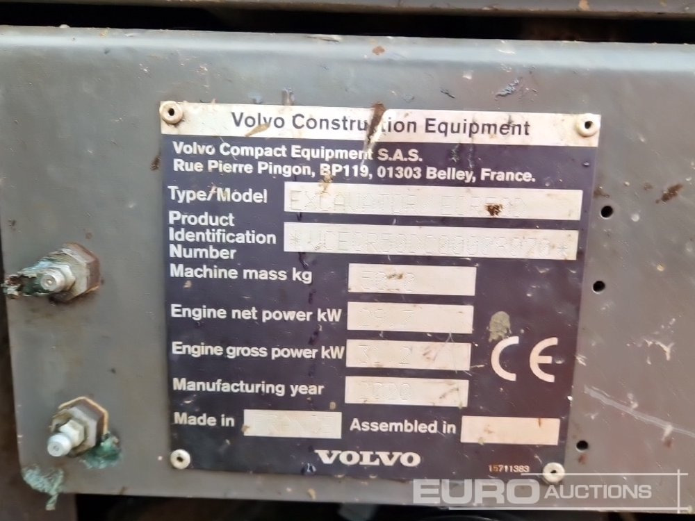 Мини багер 2020 Volvo ECR50D: снимка 48 Мини багер 2020 Volvo ECR50D: снимка 48