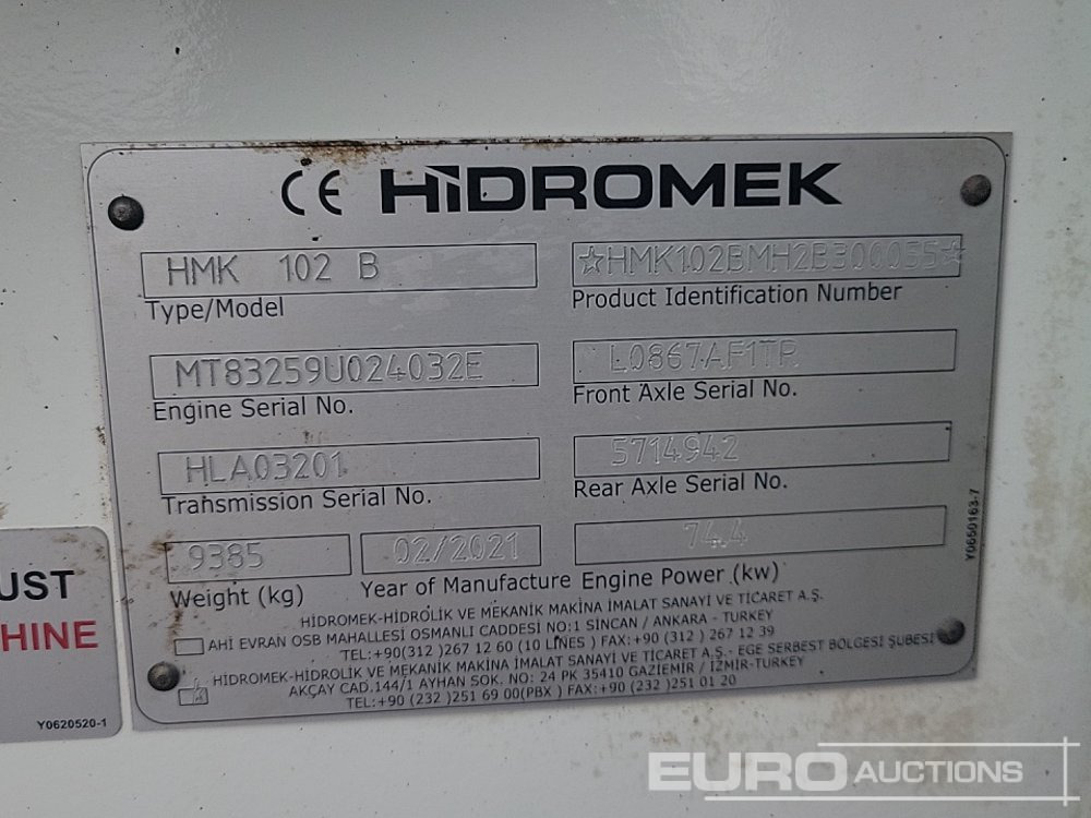 Багер-товарач 2021 Hidromek 102B: снимка 47