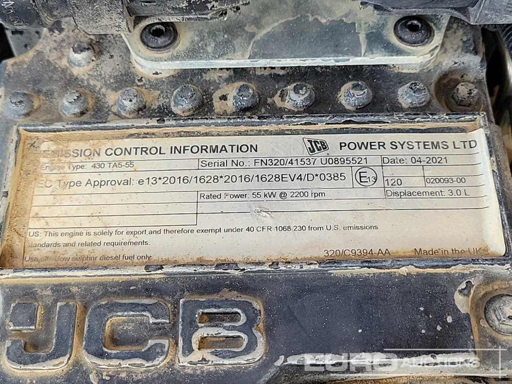 Телескопичен товарач 2021 JCB 535-95: снимка 21