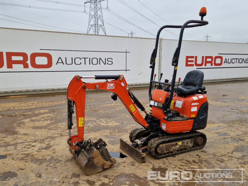 2021 Kubota K008-3 - Мини багер: снимка 1 2021 Kubota K008-3 - Мини багер: снимка 1