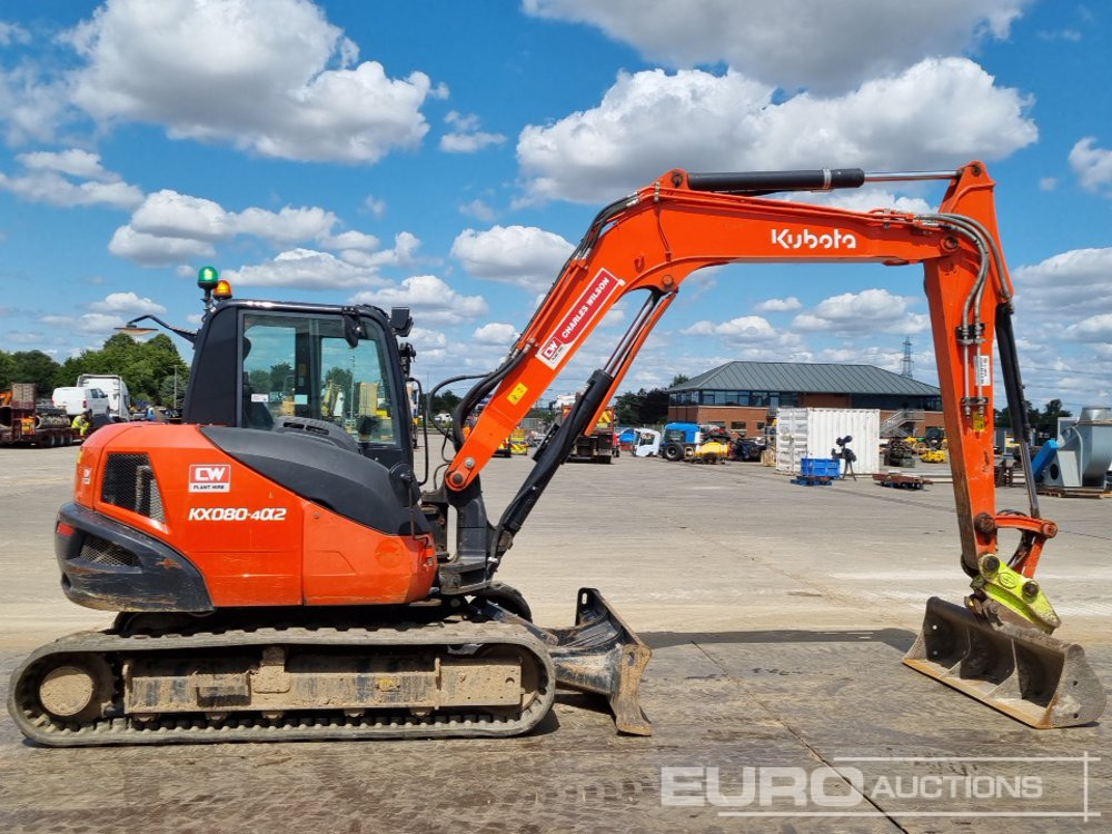 Мини багер 2021 Kubota KX080-4A2: снимка 6