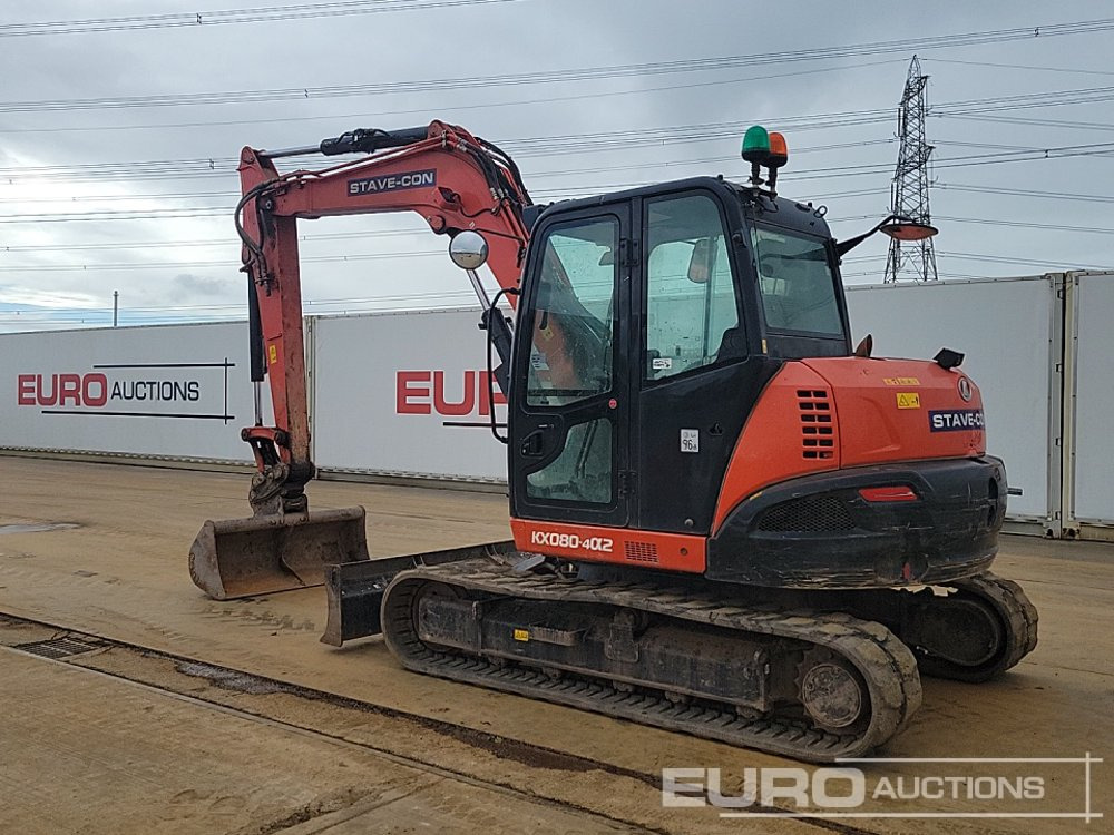 2021 Kubota KX080-4A2 - Мини багер: снимка 3 2021 Kubota KX080-4A2 - Мини багер: снимка 3