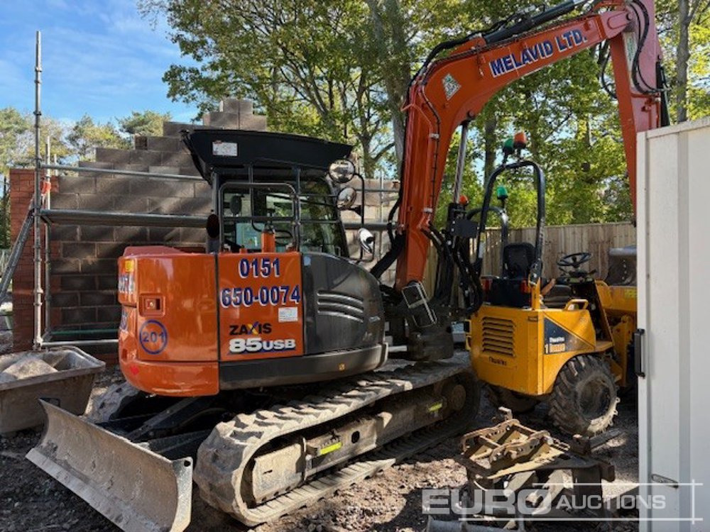 2022 Hitachi ZX85USB-6 - Мини багер: снимка 2 2022 Hitachi ZX85USB-6 - Мини багер: снимка 2
