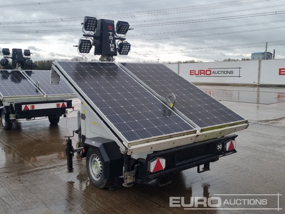 2022 Trime X-Solar Single Axle Solar Powered LED Lighting Tower - Осветителна кула: снимка 3 2022 Trime X-Solar Single Axle Solar Powered LED Lighting Tower - Осветителна кула: снимка 3
