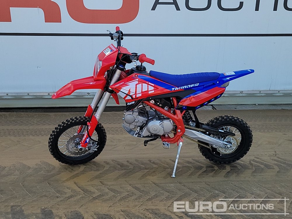 2025 Apollo Thunder 125cc Motorcross Bike, 14" Front, 12" Rear Tyres, Electric Start, Air Cooled, Hydraulic Suspension, Disc Brakes, Lighting Kit (UNASSEMBLED) - Мотоциклет: снимка 2 2025 Apollo Thunder 125cc Motorcross Bike, 14" Front, 12" Rear Tyres, Electric Start, Air Cooled, Hydraulic Suspension, Disc Brakes, Lighting Kit (UNASSEMBLED) - Мотоциклет: снимка 2