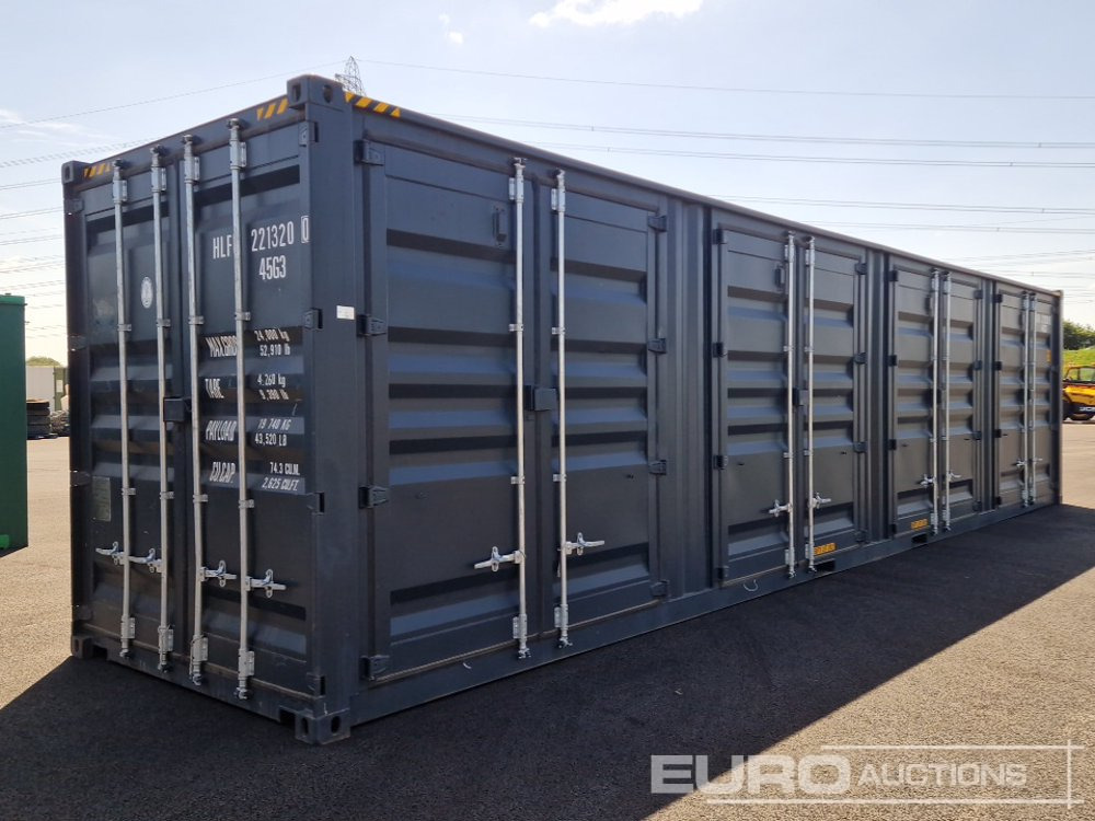 40ft HC Container, 4 Side Doors, 1 End Door (Cannot Be Reconsigned) - Морски контейнер: снимка 1 40ft HC Container, 4 Side Doors, 1 End Door (Cannot Be Reconsigned) - Морски контейнер: снимка 1