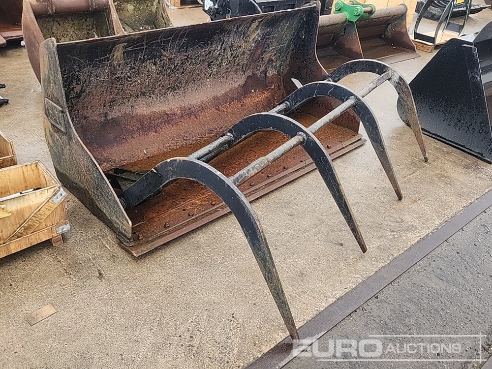 60" Front Loading Bucket to suit Manitou Telehandler, Muck Grab Attachment - Кофа: снимка 1 60" Front Loading Bucket to suit Manitou Telehandler, Muck Grab Attachment - Кофа: снимка 1