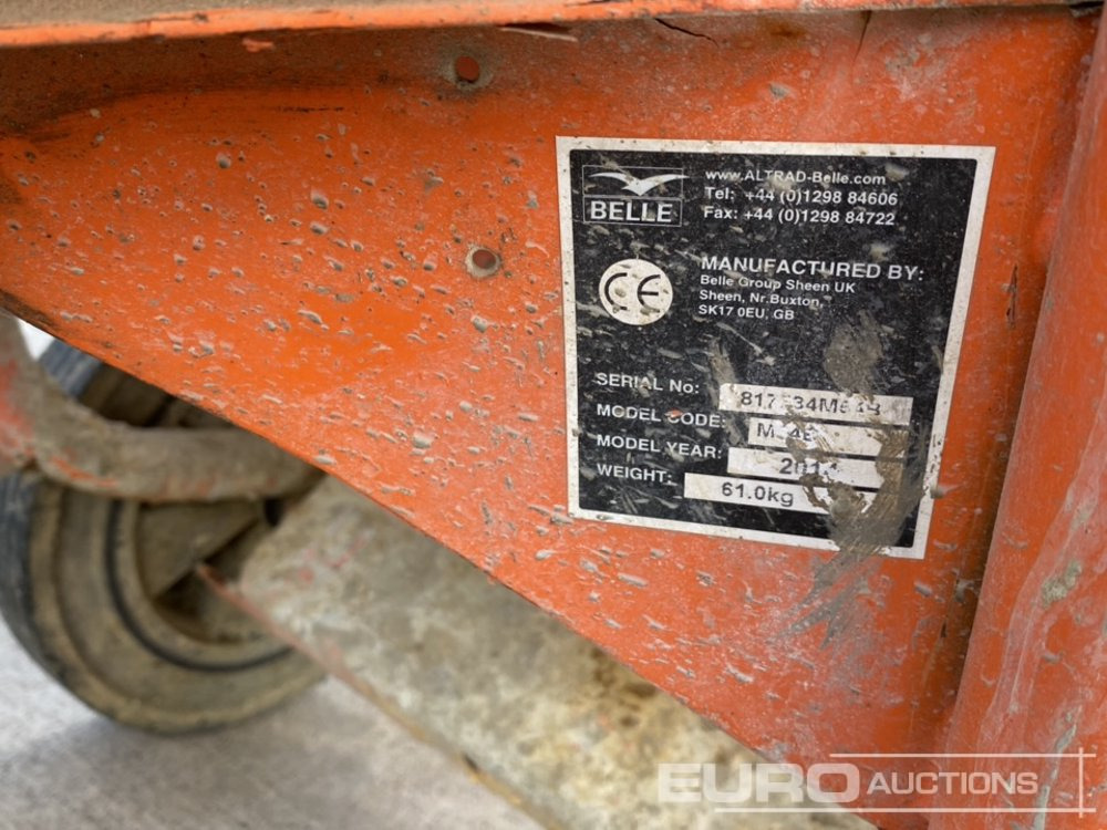Бетонобъркачка Belle Minimix 150 Petrol Cement Mixer, Honda Engine: снимка 11