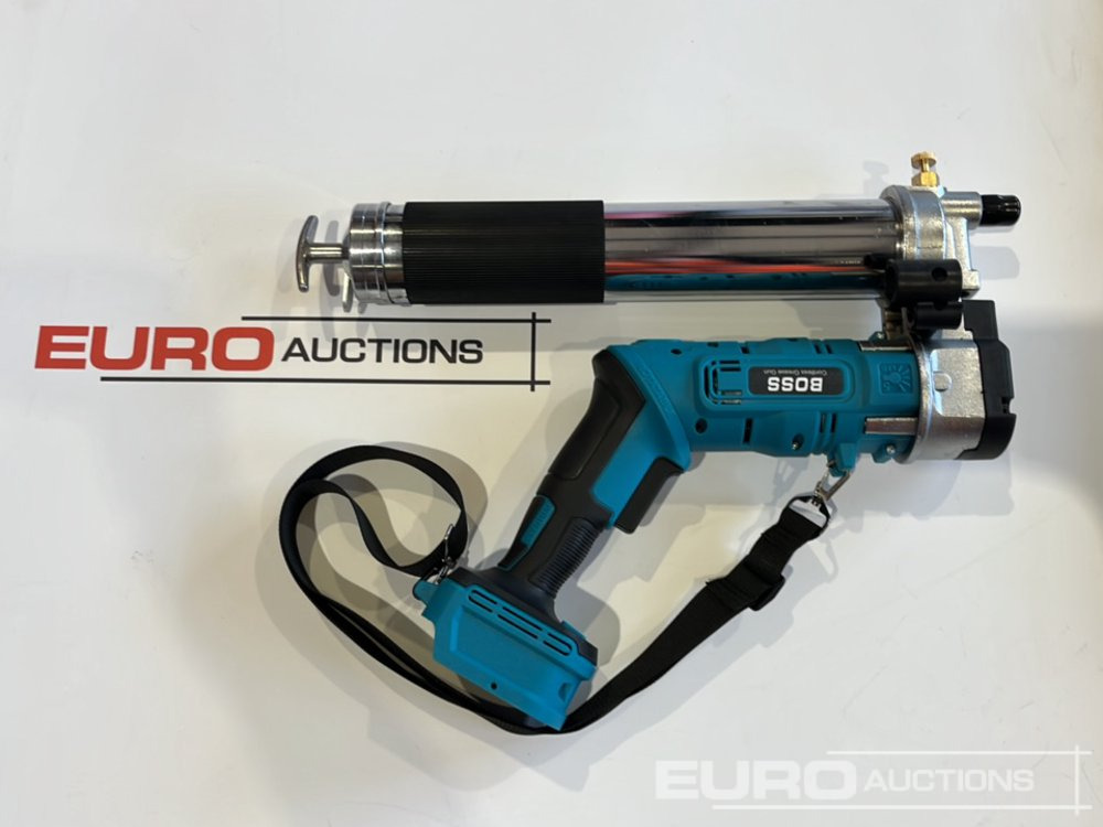 Оборудване за гаражи/ Работилници Boss 21 Volt Lithium Battery Cordless Grease Gun, 2 Batteries, Charger, Case, Shoulder Strap, Extension Pieces and Fittings: снимка 11
