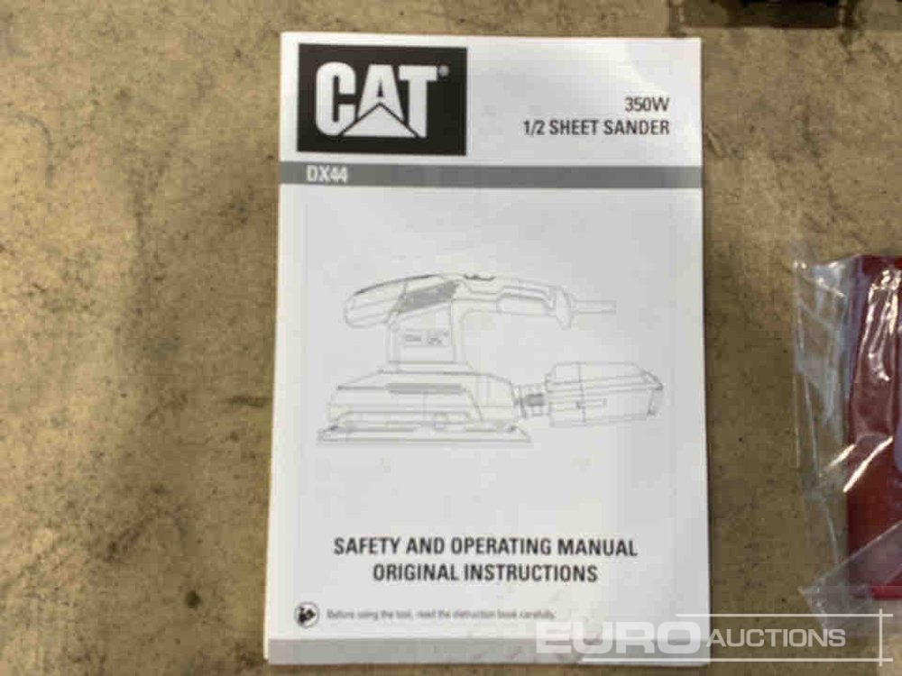 CAT DX44 1/2 Sheet Sander - Строително оборудване: снимка 5 CAT DX44 1/2 Sheet Sander - Строително оборудване: снимка 5
