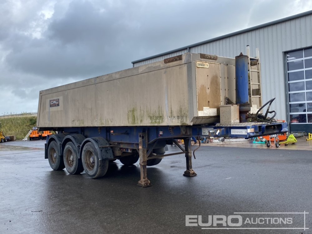 Dennison Tri Axle Bulk Tipping Trailer, Lift Axle - Самосвал полуремарке: снимка 4 Dennison Tri Axle Bulk Tipping Trailer, Lift Axle - Самосвал полуремарке: снимка 4