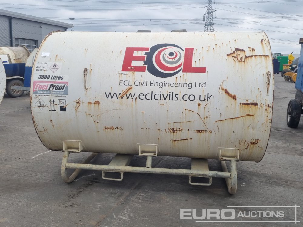Fuel Proof 3000 Litre Bunded Fuel Bowser, Manual Pump - Резервоар за съхранение: снимка 2 Fuel Proof 3000 Litre Bunded Fuel Bowser, Manual Pump - Резервоар за съхранение: снимка 2