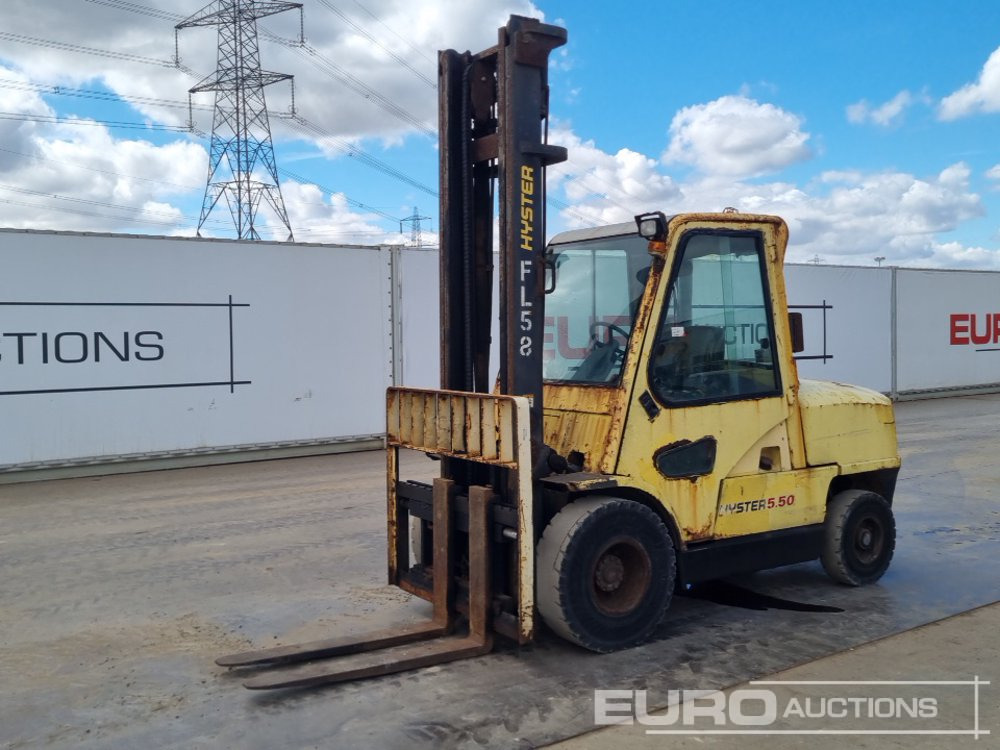 Hyster H5.50XM - Мотокар: снимка 1 Hyster H5.50XM - Мотокар: снимка 1