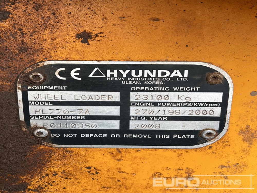 Hyundai HL770-7A - Колесен товарач: снимка 2 Hyundai HL770-7A - Колесен товарач: снимка 2