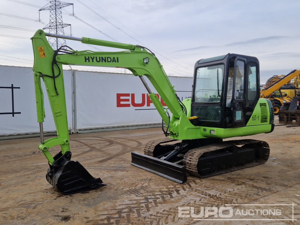 Hyundai R60-5 - Мини багер: снимка 1 Hyundai R60-5 - Мини багер: снимка 1