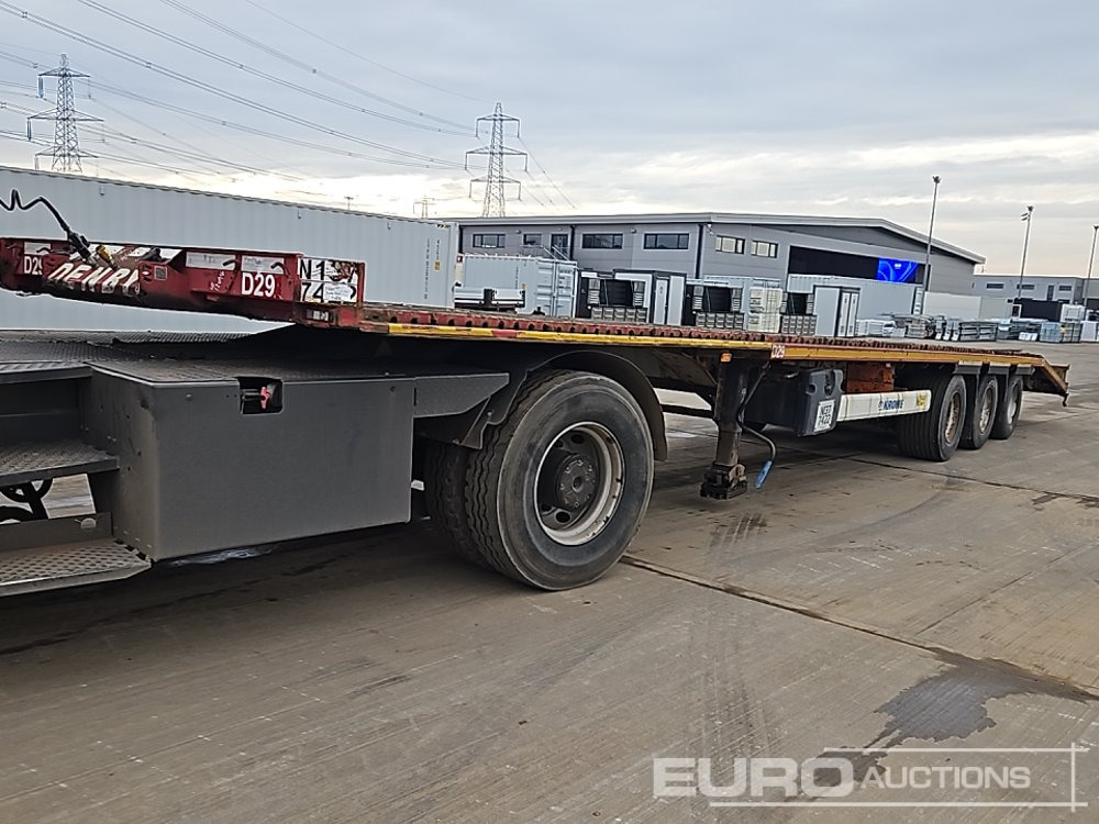 Krone SD - Нискорамна площадка полуремарке: снимка 1 Krone SD - Нискорамна площадка полуремарке: снимка 1