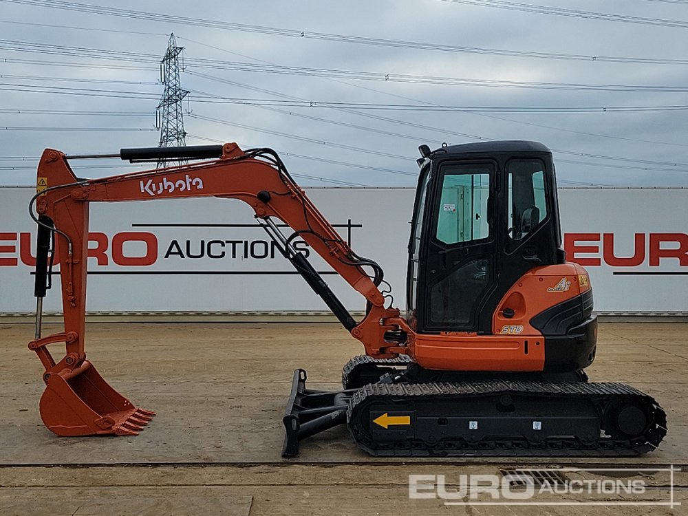 Kubota U55-4 - Мини багер: снимка 2 Kubota U55-4 - Мини багер: снимка 2