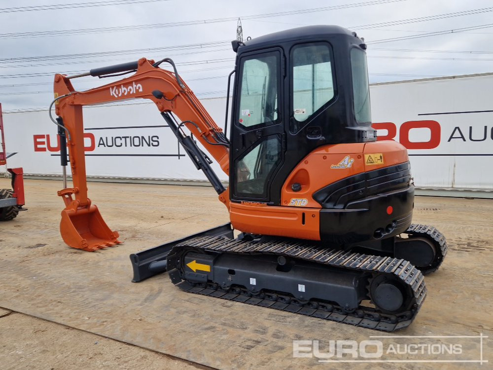 Kubota U55 - Мини багер: снимка 3 Kubota U55 - Мини багер: снимка 3