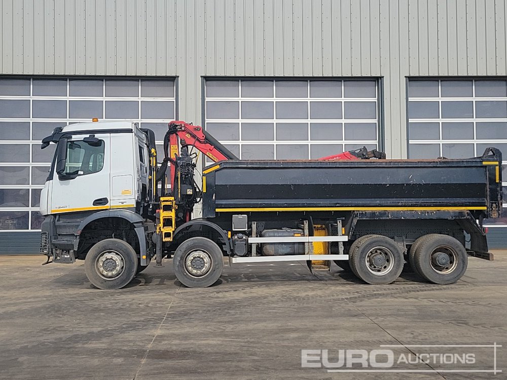 Mercedes Arocs 3240 - Самосвал камион, Камион с кран: снимка 2 Mercedes Arocs 3240 - Самосвал камион, Камион с кран: снимка 2