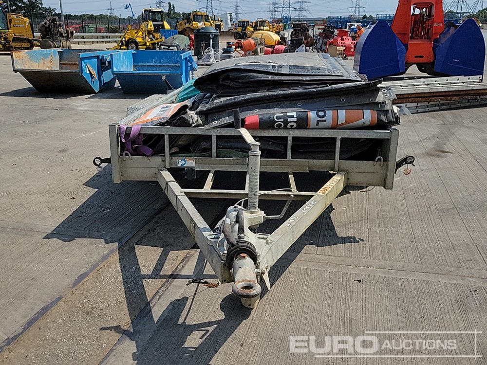 Ремарке за строителна техника Meredith & Eyre 3.5 Ton Twin Axle Plant Trailer, Soundproofing Barriers (10 of): снимка 8