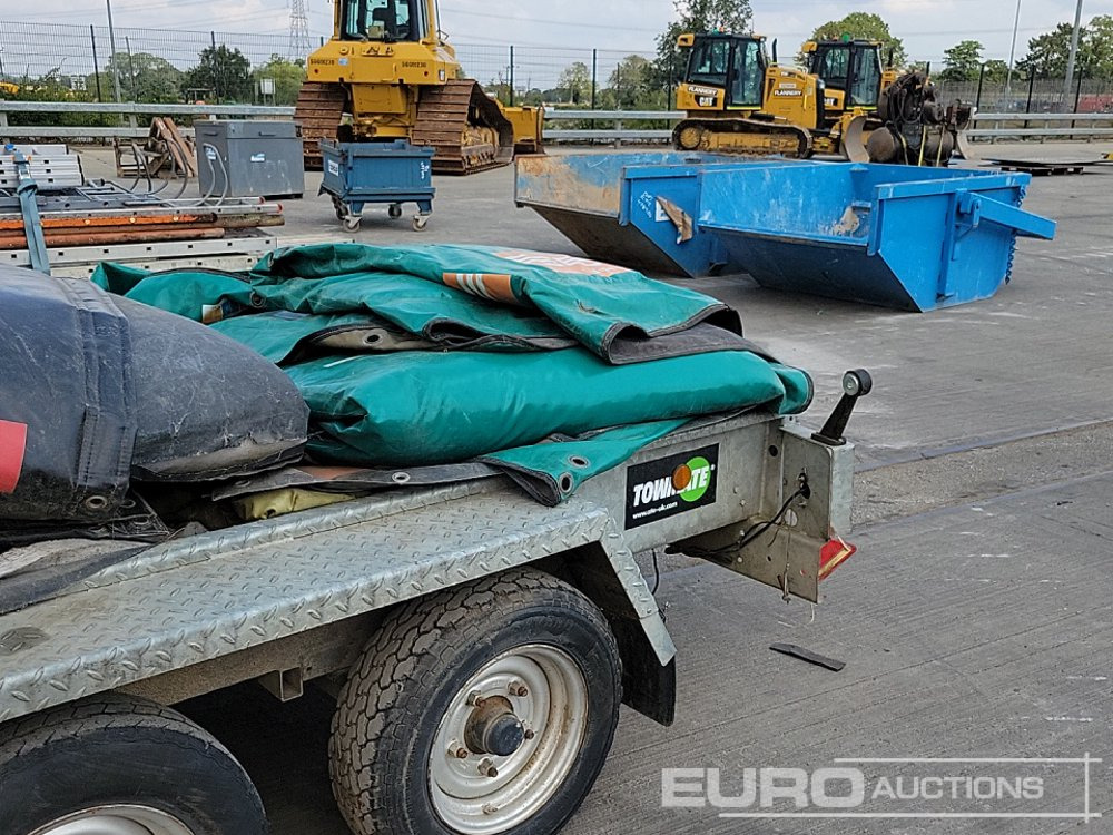 Ремарке за строителна техника Meredith & Eyre 3.5 Ton Twin Axle Plant Trailer, Soundproofing Barriers (10 of): снимка 17
