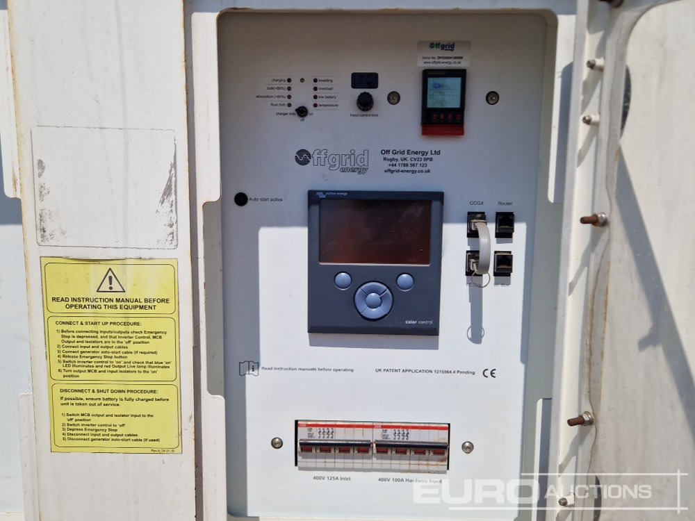 Строително оборудване Off Grid 400 Volt Battery Bank Canopy (No Batteries) (Spares): снимка 15