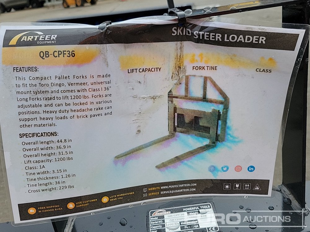 Подемно-транспортна техника Unused 2025 Arteer QB-CPF36: снимка 19