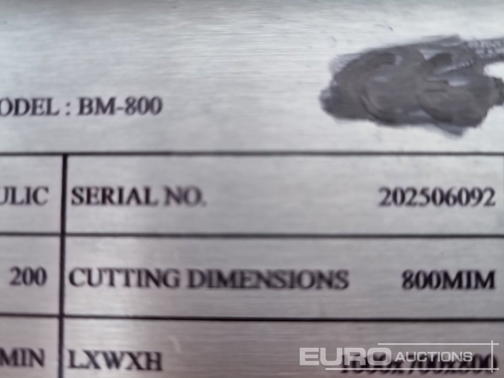 Прикачен инвентар за Багер 2025 Solmek BM-800: снимка 29