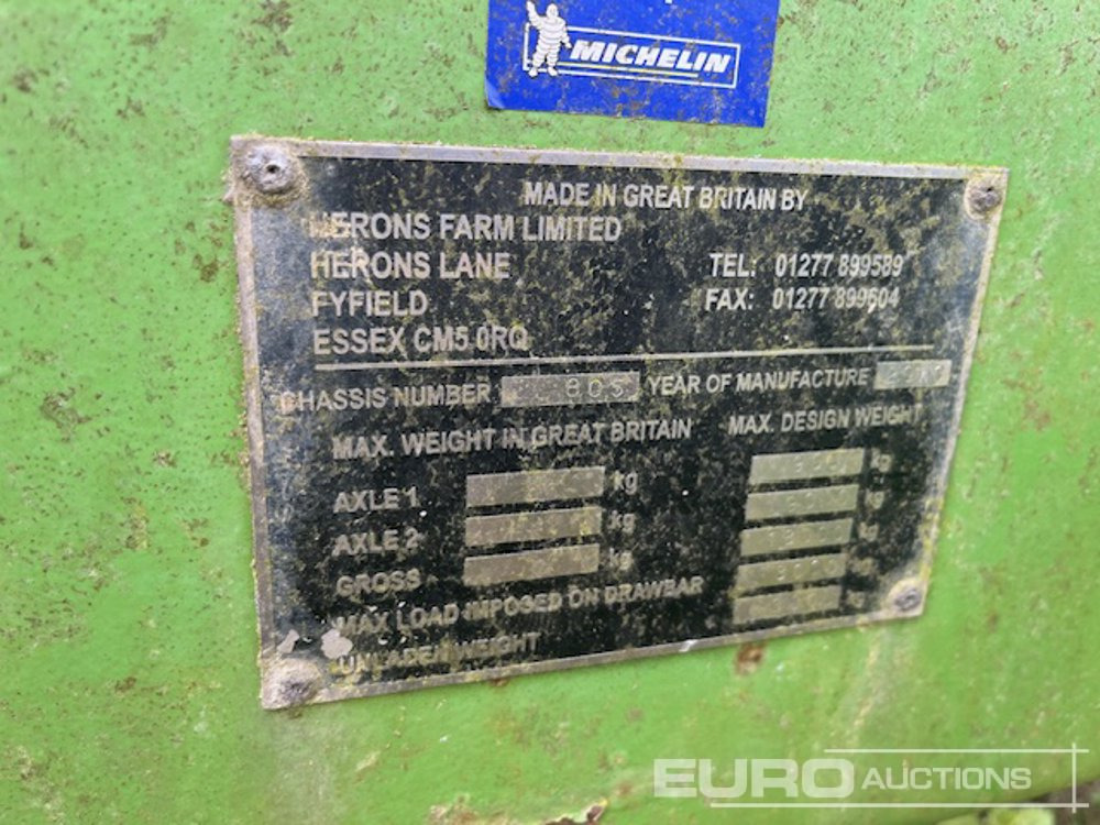 Redrock 16 Ton - Селскостопанско ремарке: снимка 4 Redrock 16 Ton - Селскостопанско ремарке: снимка 4